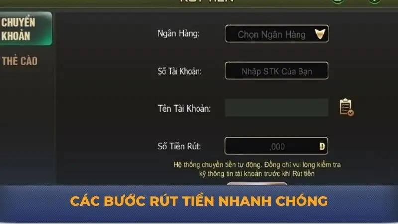 Rút tiền B52 Club – Chỉ dẫn cụ thể cho anh em tân binh