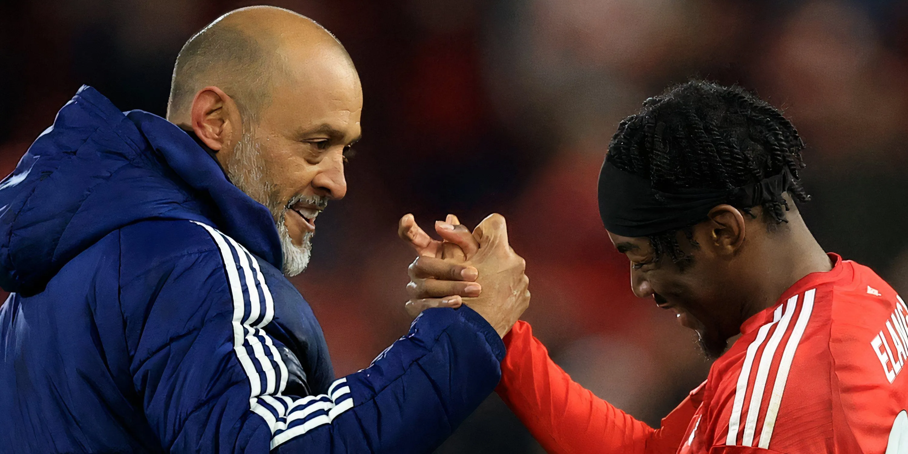Anthony Elanga ăn mừng bàn thắng cho Nottingham Forest dưới sự chỉ đạo của Nuno Espirito Santo