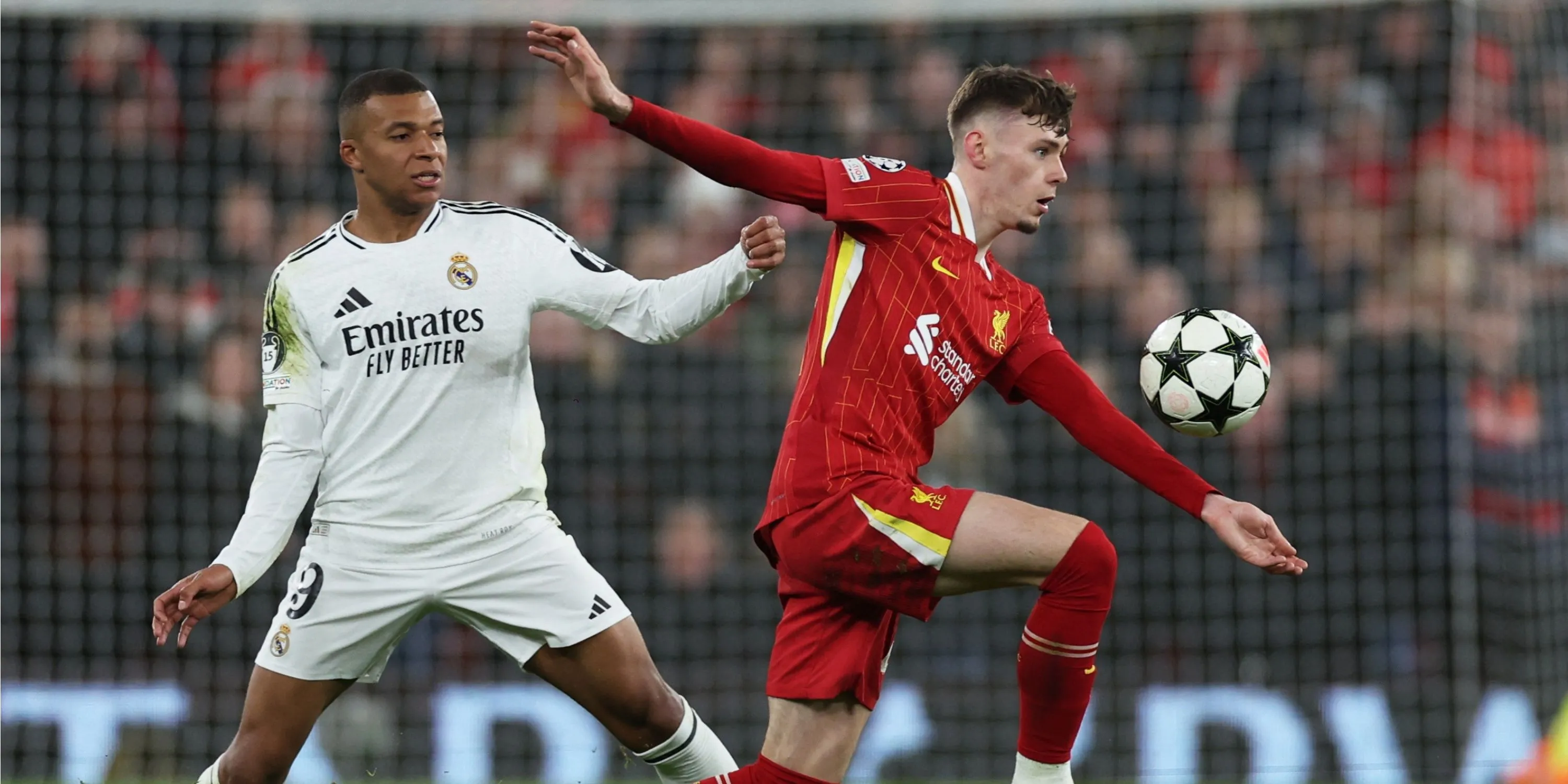 Hậu vệ trẻ Conor Bradley trong màu áo Liverpool