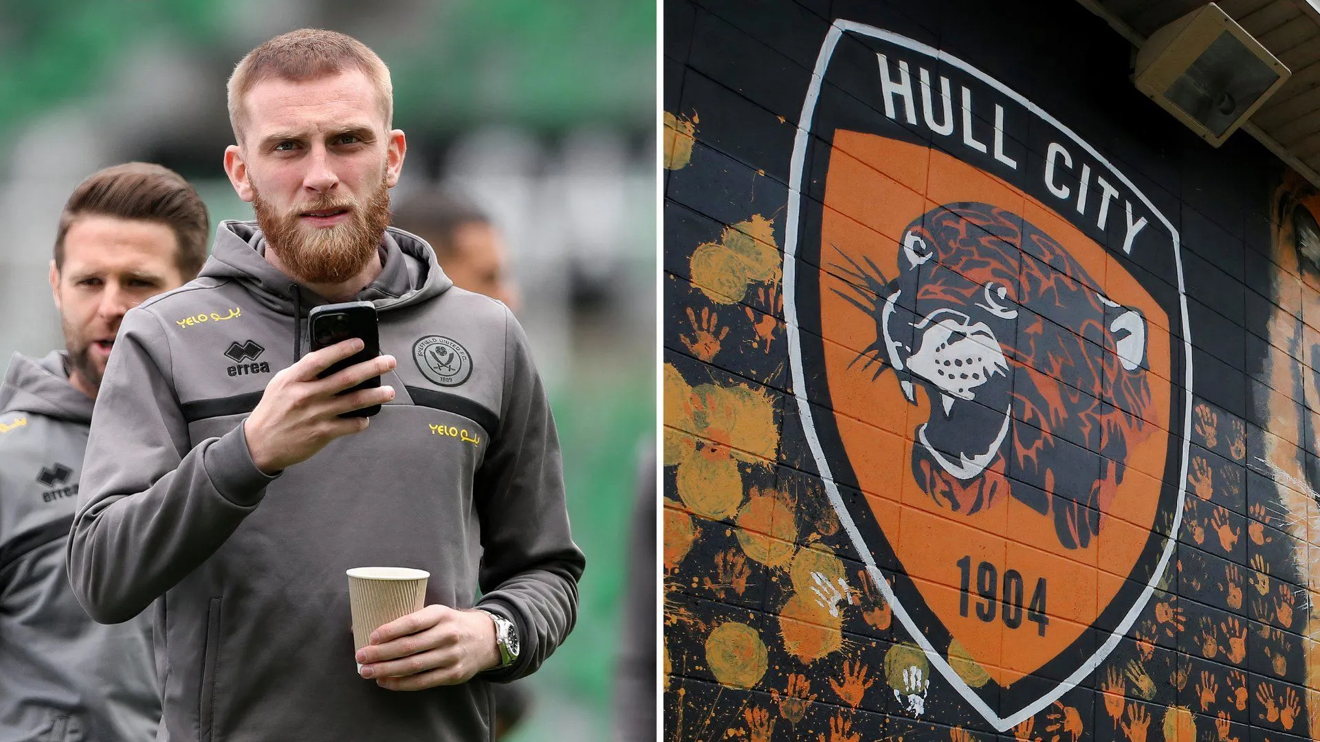 Hình ảnh cầu thủ Oli McBurnie liên quan đến tin đồn chuyển nhượng tới Hull City