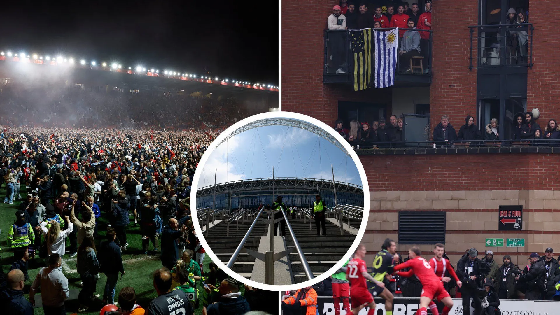 Poster quảng bá trận chung kết play-off League One 2025 tại Wembley giữa Charlton Athletic và Leyton Orient