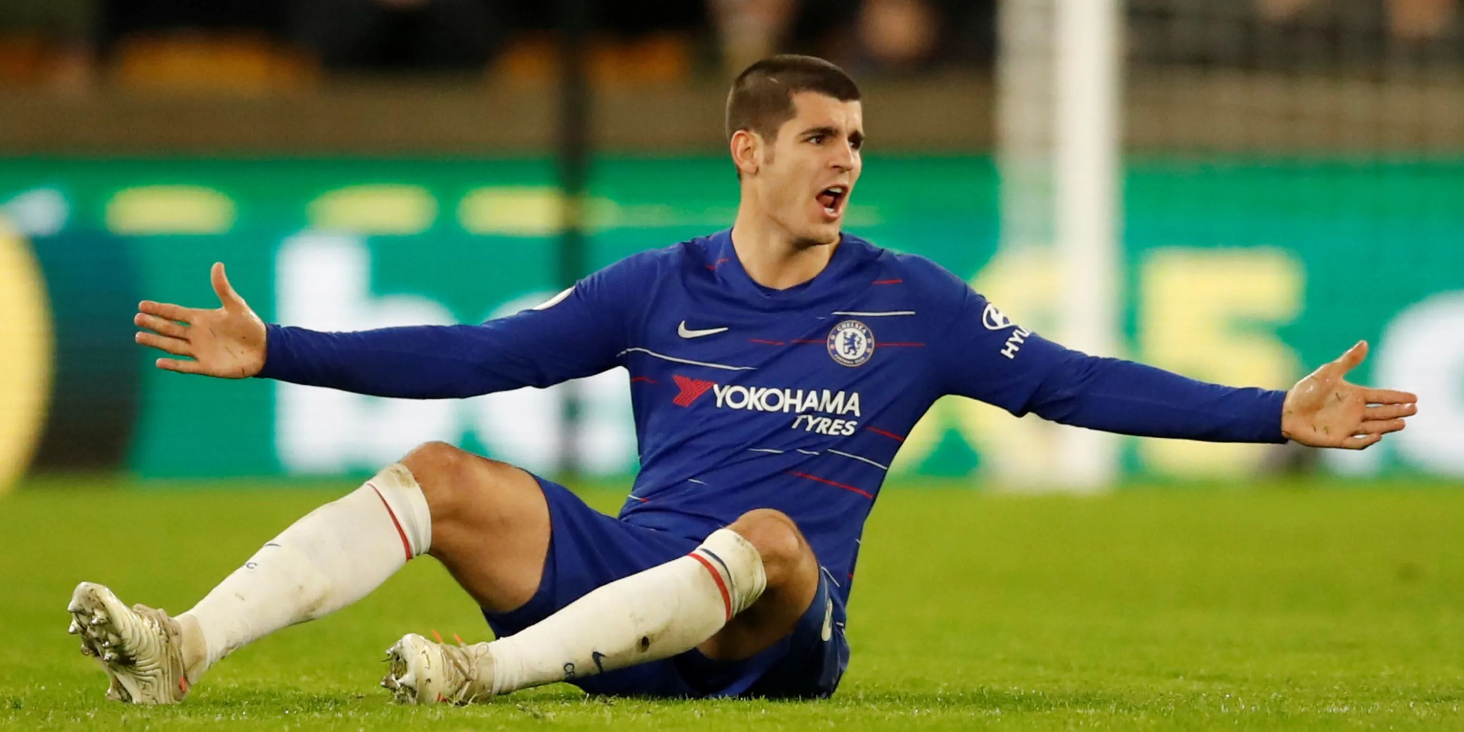 Tiền đạo Alvaro Morata ăn mừng bàn thắng cho Chelsea