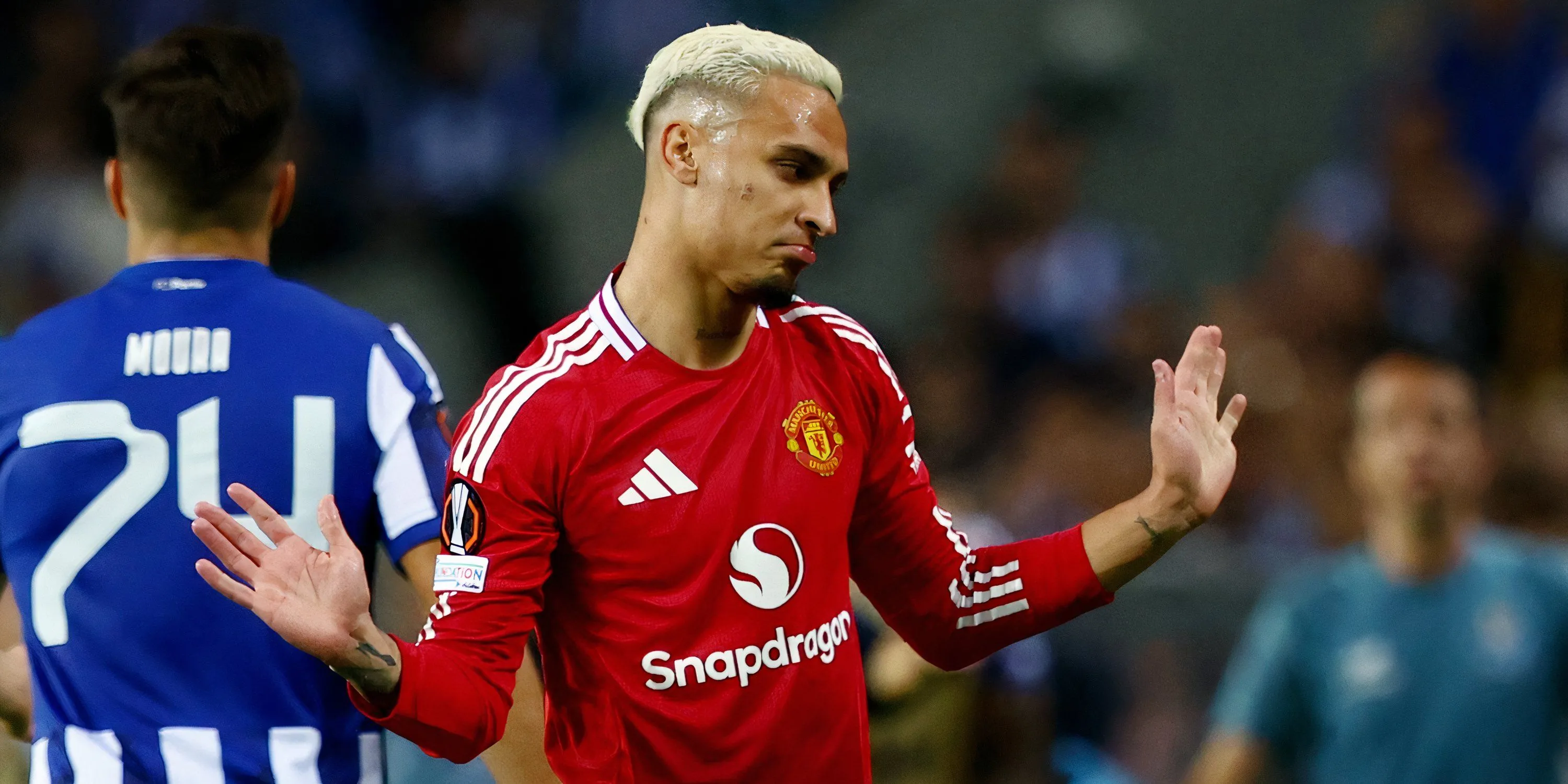 Tiền đạo Antony thi đấu không thành công trong màu áo Manchester United
