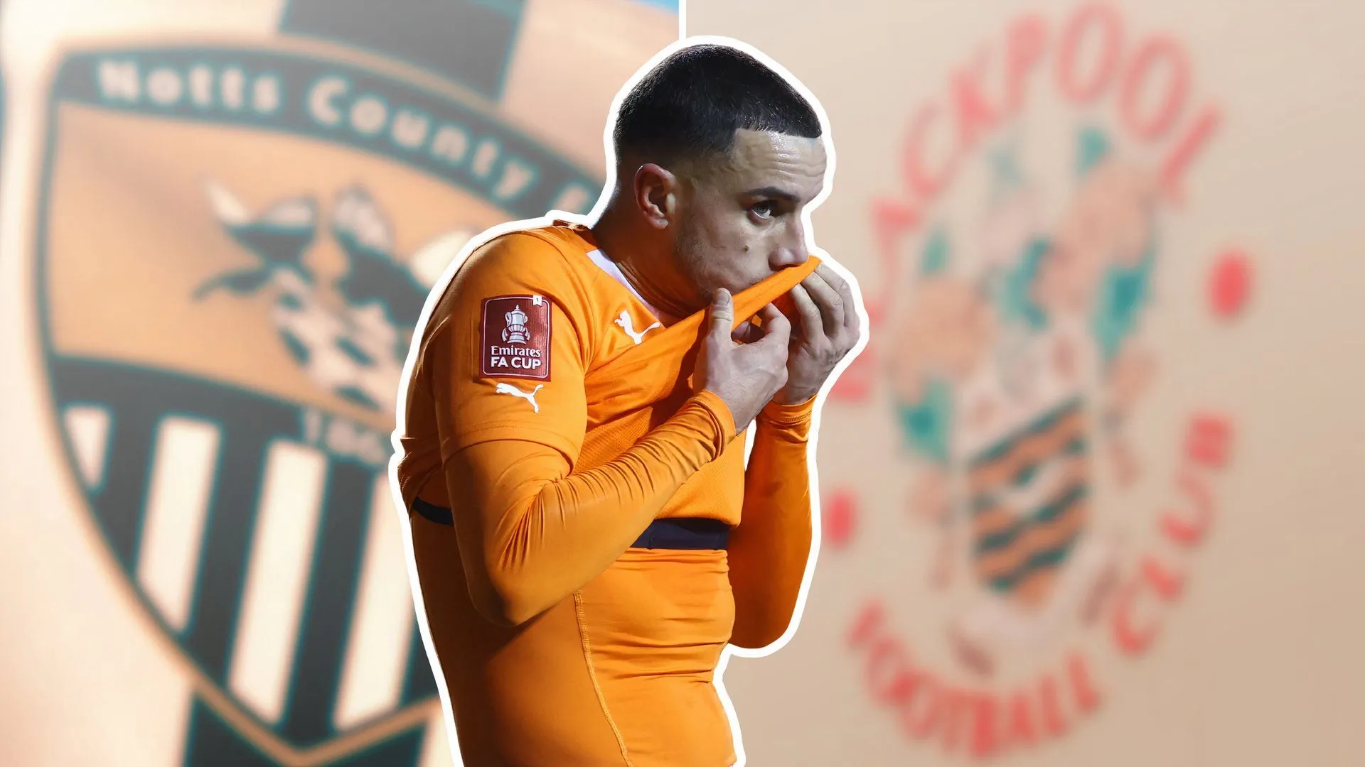 Ollie Norburn trong màu áo Blackpool FC