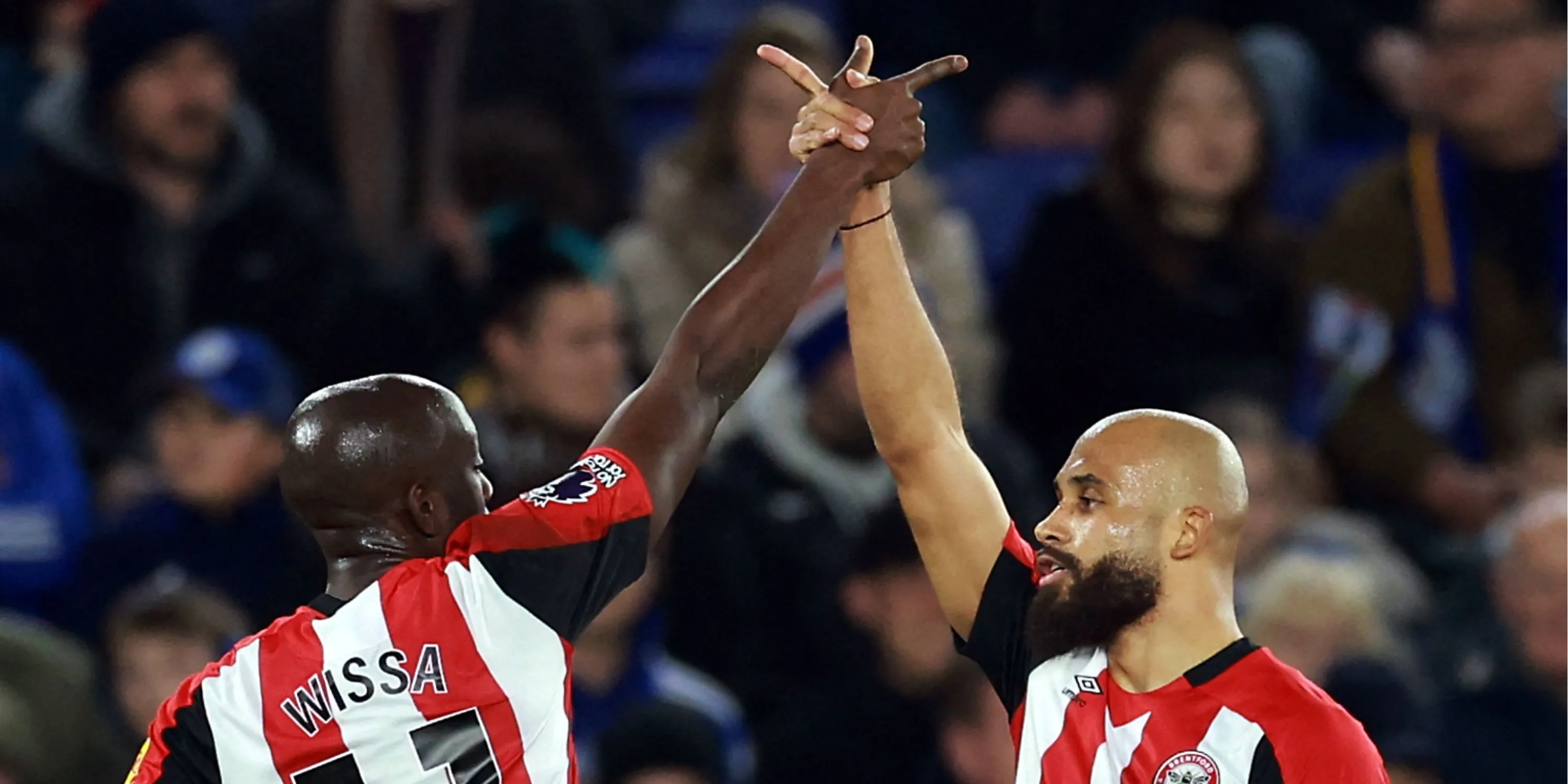 Bộ đôi tiền đạo Yoane Wissa và Bryan Mbeumo của Brentford