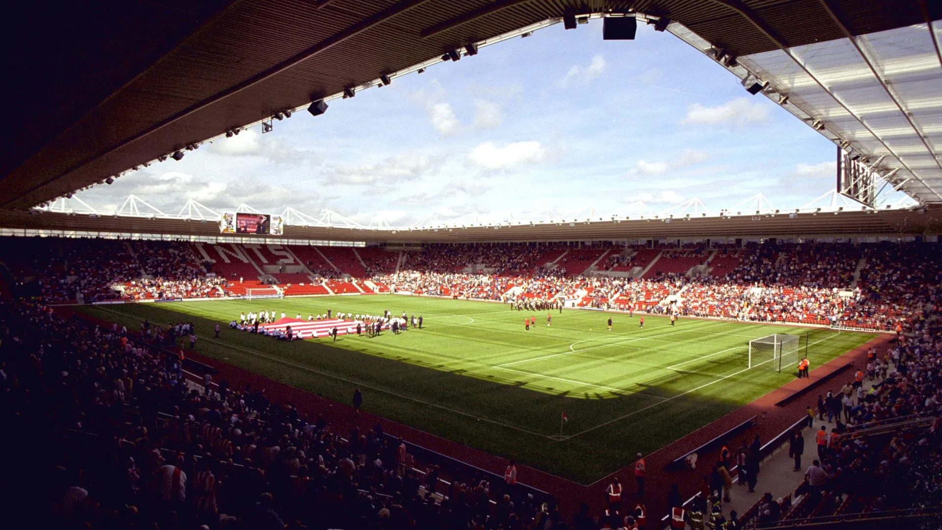 Sân vận động St Mary's của Southampton, nơi Taylor Harwood-Bellis đã khẳng định tài năng