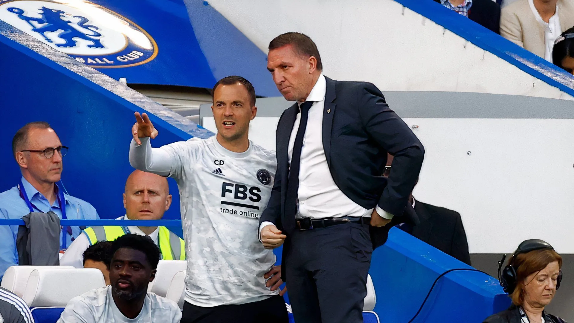 Chris Davies và Brendan Rodgers bên nhau trong quá khứ huấn luyện